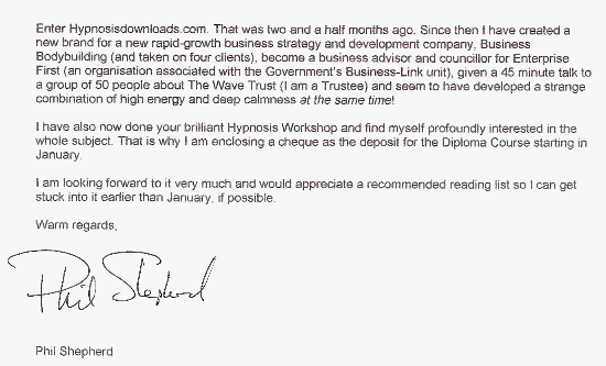Letter Testimonial